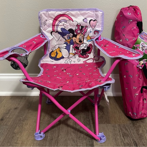 Kids Minnie Mouse & Daisy Foldable Chair with Carry Bag - Picture 1 of 8
